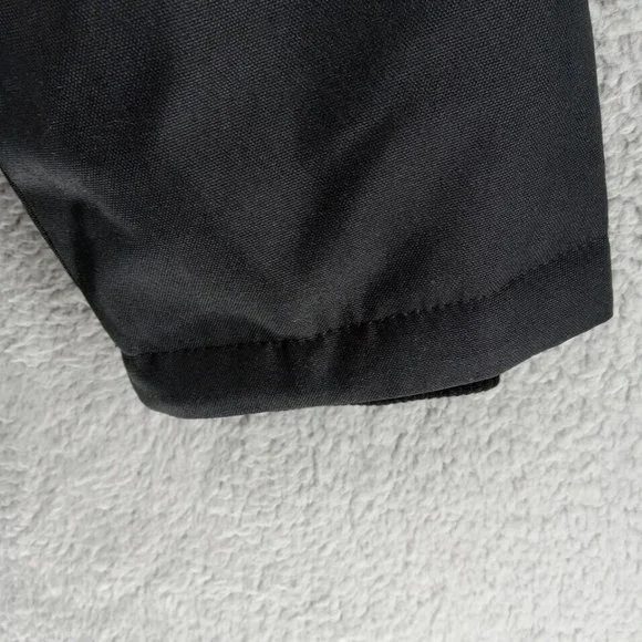 Spyder Coat Mens Medium Black Parka Hooded Waterproof‎ Fleece Lined HydroWeb